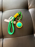 Assorted Cute Face Dumpling Wristlet Keychains