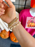 Shanna Cross Charm Mixed Bead Bracelet Set