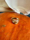 Brittany 18K Stainless Steel Floral Ring