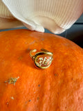 Brittany 18K Stainless Steel Floral Ring