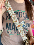 Patty Aztec Guitar Shoulder Strap Corduroy Tote Bag