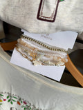 Shanna Cross Charm Mixed Bead Bracelet Set