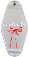 Original Cardinals Bow Sticker for Motel Keychain