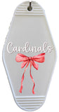 Original Cardinals Bow Sticker for Motel Keychain