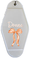 Original Doane Bow Sticker for Motel Keychain