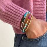 Alexis Multicolored Glass Bead Bracelet Set