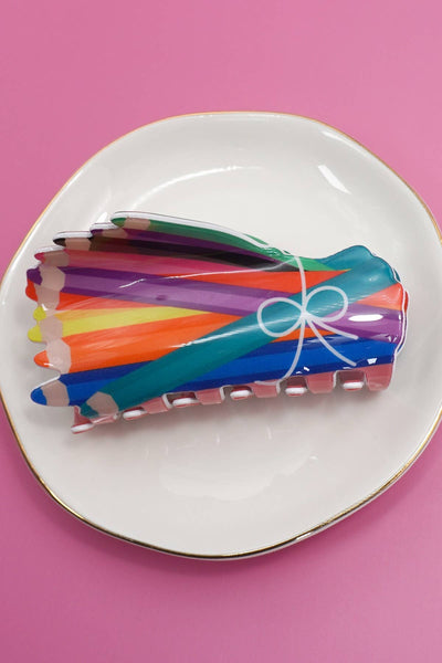 Samia Color Pencils Hair Claw Clip