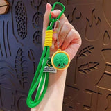 Assorted Cute Face Dumpling Wristlet Keychains