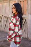 Joni Christmas Plaid Flannel Shacket