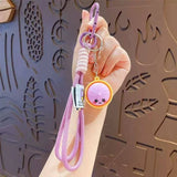 Assorted Cute Face Dumpling Wristlet Keychains