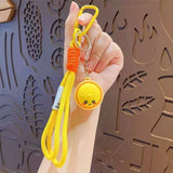 Assorted Cute Face Dumpling Wristlet Keychains
