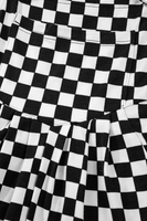 Courtney Checkered Wide Leg Jumpsuit w/ Pockets