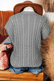 Casey Cable Knit Short Sleeve Sweater