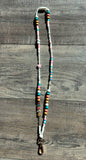 Beatrice Teach Colorful Beaded Lanyard with Breakaway Clasp