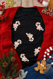 Brandi Sequined Candy Cane Patched Holiday Top
