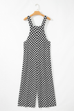 Courtney Checkered Wide Leg Jumpsuit w/ Pockets